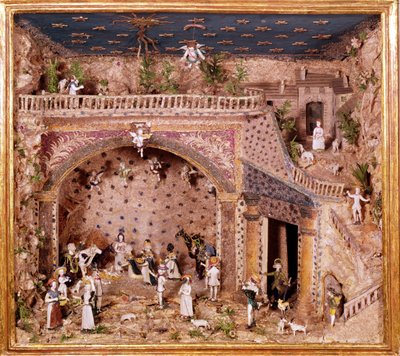 Presepe, Nevers (vetro filato) da French School